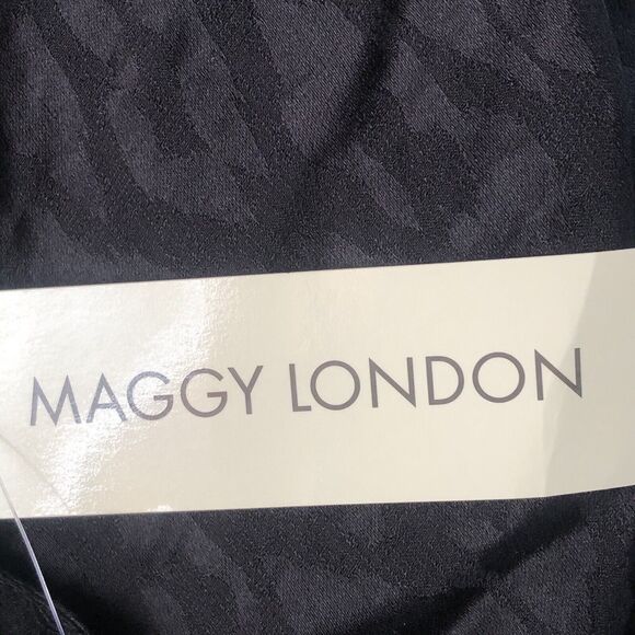 Maggie London Trapeze Black Leopard Print Dress Size 10 NWT - Picture 8 of 11